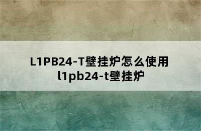 L1PB24-T壁挂炉怎么使用 l1pb24-t壁挂炉